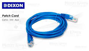 CABLE RED PATCH CORD DIXON 1mt cat-6 Blue